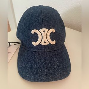 Celine Denim Baseball cap. New with tags